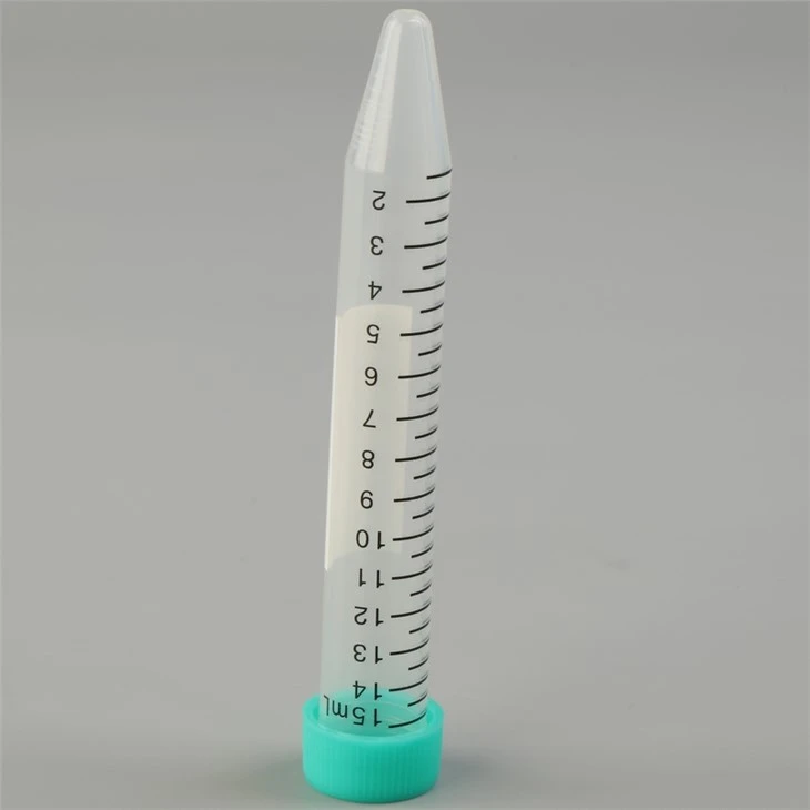 Tubo de centrífugo de plástico micro claro 1.5ml 2ml 15ml 50ml Tubo de centrífuga