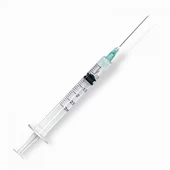 Seringa descartável estéril de alto padrão de segurança 1 ml com embalagem