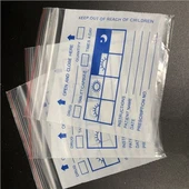 Saco de medicamentos, embalagem de medicamentos, envelopes de distribuição hermética, saco plástico para comprimidos com fecho ziplock